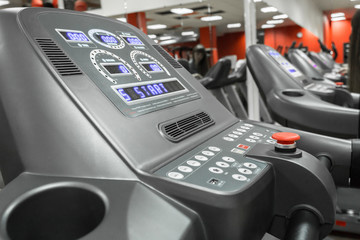 Gym interior with equipment