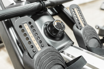 Gym interior with equipment