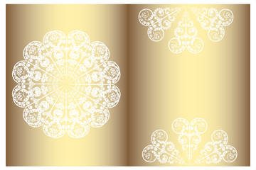 set of creative cards. Flyer. Brochure. Business cards. Fashionable layout of invitations.