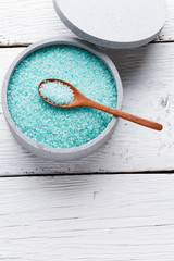 Picture of blue bath salt