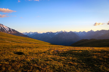 Beautiful sunset landscape