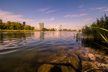Naklejka premium Sommer an der Alten Donau in Wien