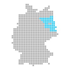 Markierung von Brandenburg auf Karte von Deutschland