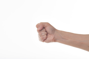 fist isolated on white background