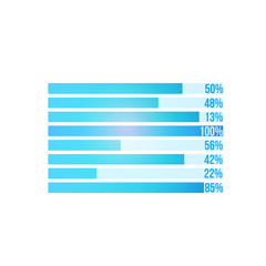 Business stats displayed as graph on a futuristic interface - Business concept