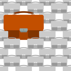 Seamless pattern with big and small bags