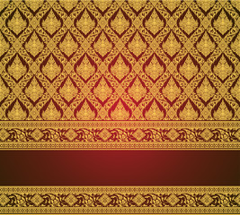 Thai Art Background pattern vector