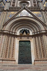 Fototapeta premium Orvieto - Duomo interior. , beautiful Cathedral in Orvieto, Umbria, Italy 