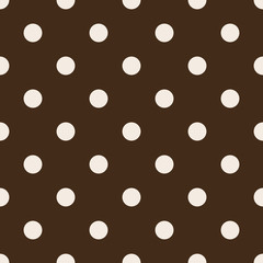 Polka dot background. Circle seamless pattern. © Gudeleva Nadezda