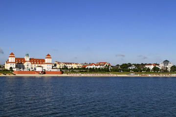 Fototapeta na wymiar Baltic Seaside Resort in Binz at Ruegen, Baltic Sea, Germany