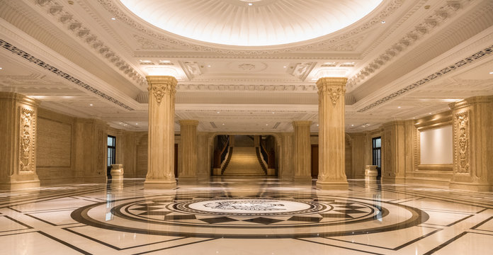 Corridor In Luxury Hotel,empty Space.