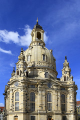 Fototapeta na wymiar Frauenkiche in Dresden, Saxony