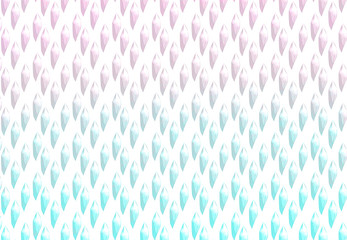 Blue and pink gradient background with crystals