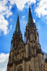 Fototapeta na wymiar Cathedral of saint Wenceslas in Olomouc, Czech Republic