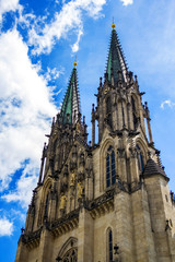 Fototapeta na wymiar Cathedral of saint Wenceslas in Olomouc, Czech Republic