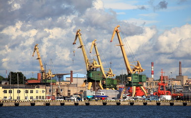 Fototapeta na wymiar Seaport,Klaipėda
