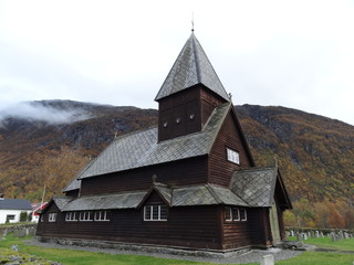 Fototapeta na wymiar Viking church in Norway