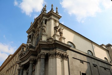 Fototapeta na wymiar Church of Santa Cristina in Turin, Piedmont Italy