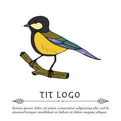 Handdrawn vector doodle logo.