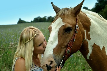 mit dem pferd unterwegs