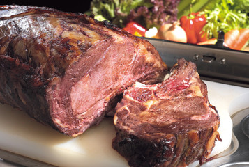 Roasted rack of beef