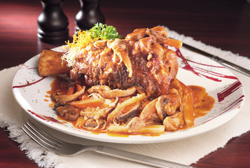 Braised lamb shank