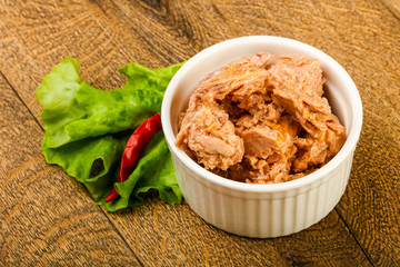 Canned tuna fish