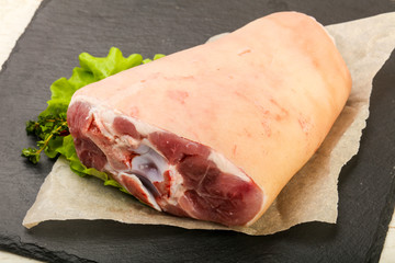 Raw pork knee