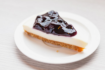 A blueberry cheese pie.