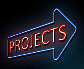 Neon projects concept.