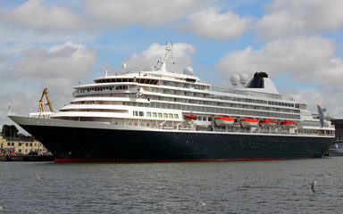 Cruise ship in the port of Klaipėda