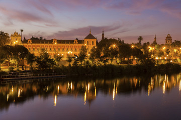 Fototapeta na wymiar Guadalquivir River in Seville