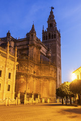 Fototapeta na wymiar Seville Cathedral