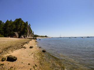 Beach at Natural Park of Arrabida in Setubal, Portugal