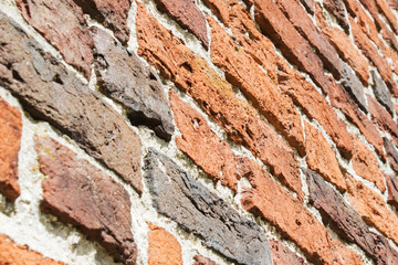 Background of old vintage brick wall,