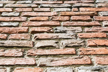Background of old vintage brick wall,