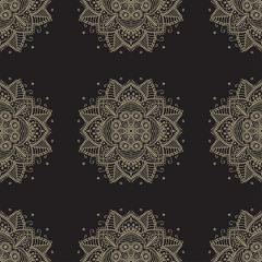 Indian pattern. Arabic oriental motifs.