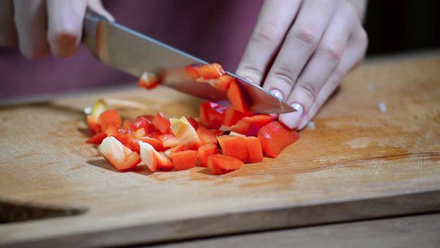 Chopped red Bell Pepper