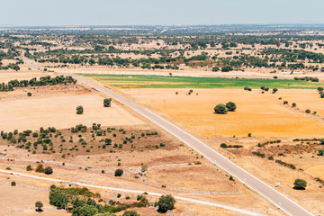 Obraz premium spanish arid landscape at castile