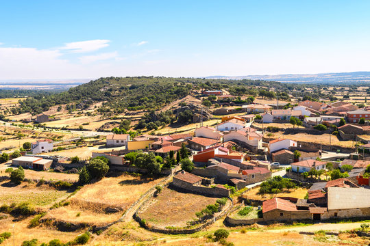 countryside town of spanish castile autonomous community