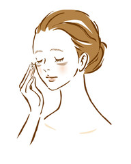 女性　肌トラブル　肝斑　シミ