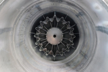 nozzle of the turbojet engine military plane