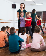 Children dancing pair dance