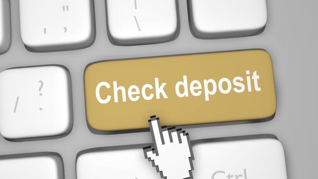 Online check deposit