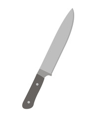 Kitchen knife for slicing icon. vector