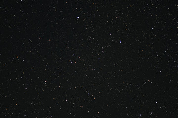 Night sky for a long time. Many stars on the night sky. Space and stars. Soft focus.
