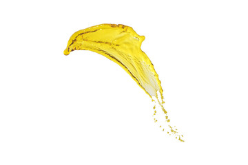 isolated oil splash light yellow color