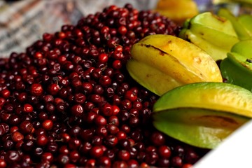 By seeing the fruits our stomach get's full...