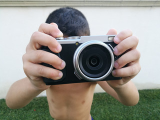 Baby with camera