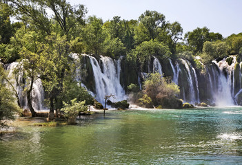 Kravice Falls in Ljubuski. Bosnia and Herzegovina
